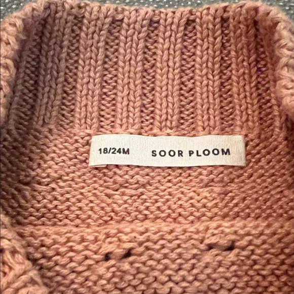 Charming Knit Kids' Sweater in Soft Peach - Picture 6 of 6